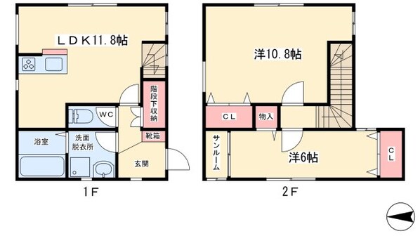 Ｃ．Ｈａｒｍｏｎｙの物件間取画像